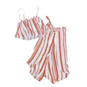 L’Atiste Striped Two-Piece Set
